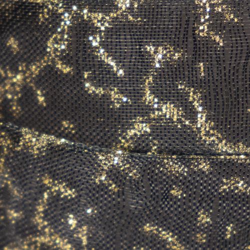 Transparent Black and Gold Organza Ribbon 15mm x 20m for Home and Gift Decoration | Floristik24.co.uk