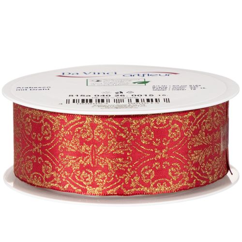 Festive Red and Gold Wired