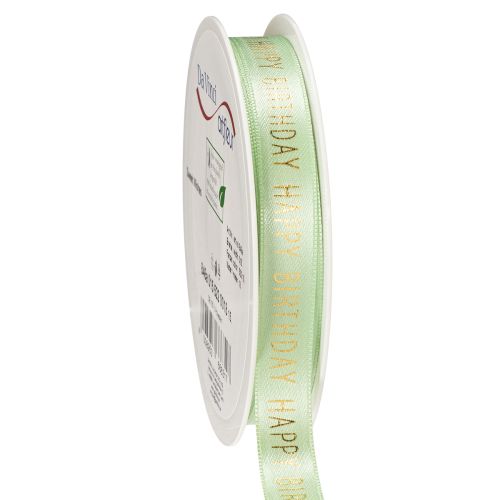 Happy Birthday ribbon for decorative gift wrapping, 18m