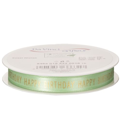 Product Happy Birthday ribbon for decorative gift wrapping, 18m