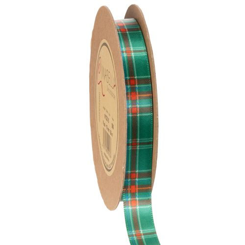 Checkered Ribbon for Christmas Gifts, 15mm x 20m, Red-Green-White Polyester buy online | Floristik24.co.uk