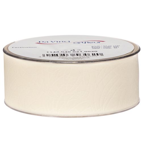 Decorative Velvet Ribbon 40mm x 20m Cream for Crafts and Gift Wrapping | Floristik24.co.uk