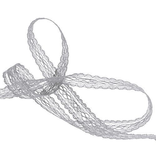 Product Ribbon lace gray 16mm 20m