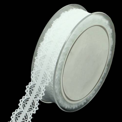 Product Lace ribbon white 26mm 20m