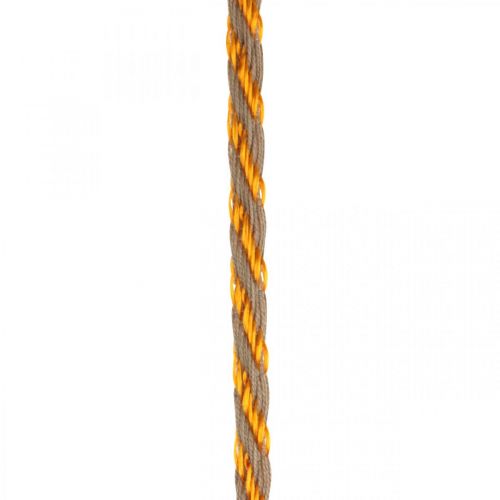 Floristik24 Cord, jewelry cord, gold cord Golden natural colors L20m Ø4cm