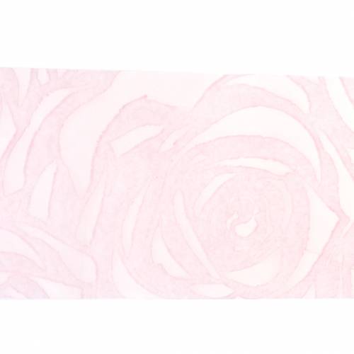 Product Deco ribbon roses wide pink 63mm 20m