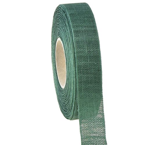 Floristik24 Decorative ribbon natural green 25mm 20m