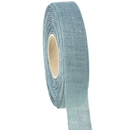 Floristik24 Decorative ribbon natural mint 25mm 20m