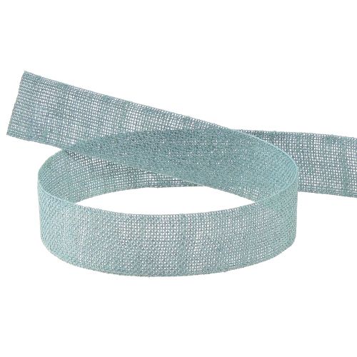 Product Decorative ribbon natural mint 25mm 20m