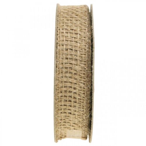 Product Deco ribbon jute nature 25mm jute ribbon gift ribbon rustic 10m