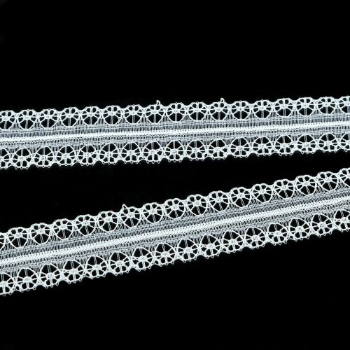 Floristik24 Lace ribbon vintage white 20mm 20m