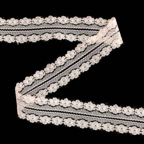 Floristik24 Lace ribbon deco ribbon pink 20m 3cm gift wrapping