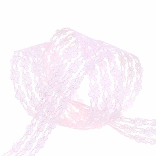 Product Lace ribbon pink 20mm 20m