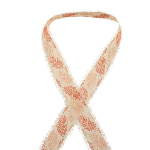 Product Decorative ribbon rainforest cotton ribbon orange 30mm 15m