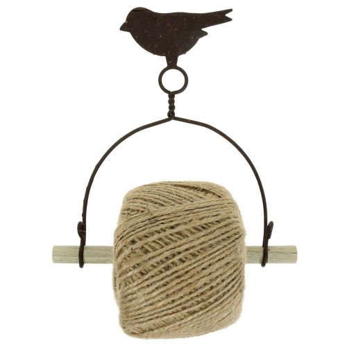 Floristik24 Band holder bird for hanging with jute H19cm