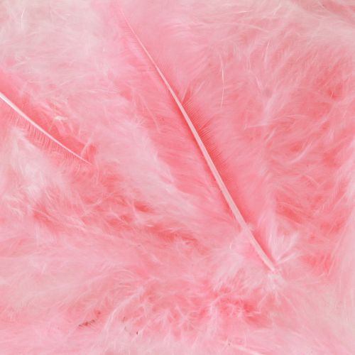 Product Craft Feathers Pink Bird Feathers Spring Easter 5–10cm 20g