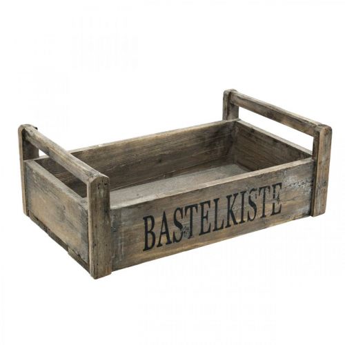 Floristik24 Wooden box handicraft box shabby decorative box wood 47×28.5×16.5cm