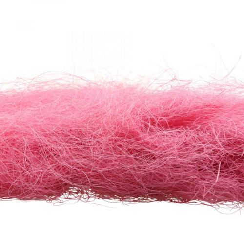 Floristik24 Handicraft material, sisal grass, natural material pink 300g