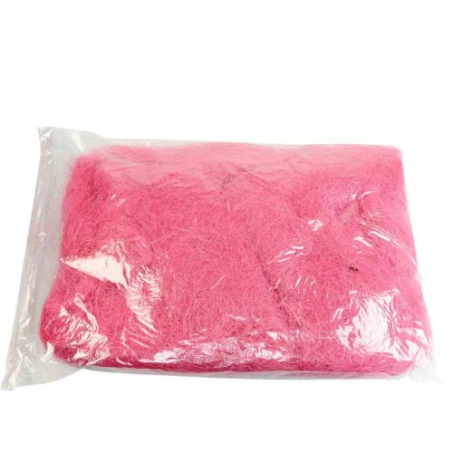 Floristik24 Handicraft material, sisal grass, natural material pink 300g