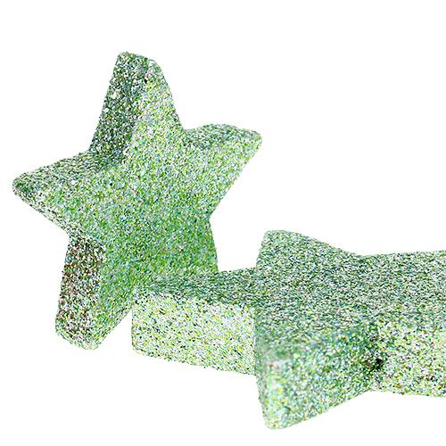 Floristik24 Craft stars mint green 4-5cm 40pcs