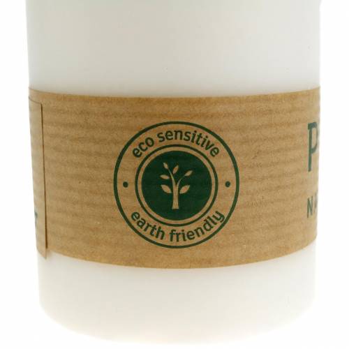 Product PURE Nature Safe Candle Pillar Candle Stearin, Rapeseed Wax 90/60mm White 1 pc