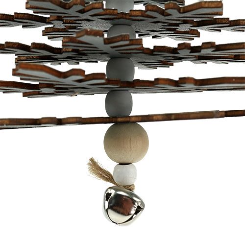 Floristik24 Tree to hang silver with bell 40cm