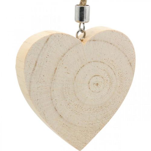 Product Decorative pendant star / heart / Christmas tree, wood decoration, Advent H9.5 / 8 / 10cm 6pcs