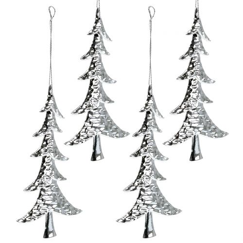 Floristik24 Tree silver to hang 15cm 8pcs