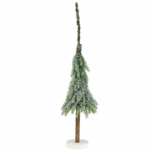 Deco Christmas tree snowed green, white 56cm