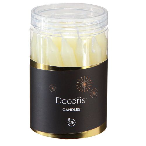 Product Tree candles, stick candles Ø13mm candles yellow H10cm 22 pcs