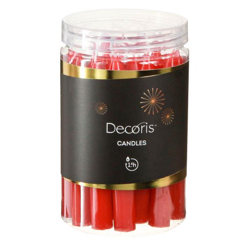 Product Tree Candles Taper Candles Ø13mm Candles Red 10.5cm 44pcs