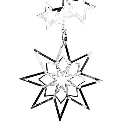 Floristik24 Tree decoration star 20cm silver 1p