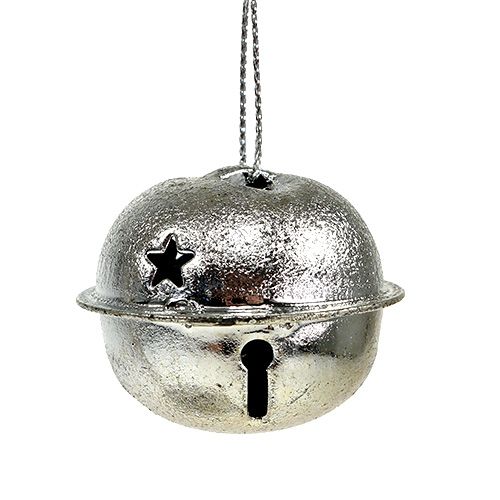 Product Christmas tree decoration metal bell 4cm silver 12pcs
