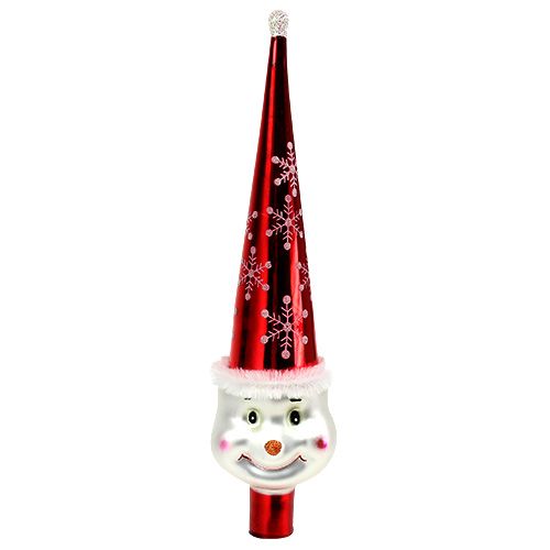 Product Tree Top Figure Snowman 30cm Red, White