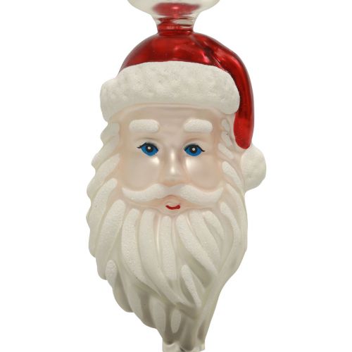 Product Tree top glass Santa Claus Christmas tree top color H34cm