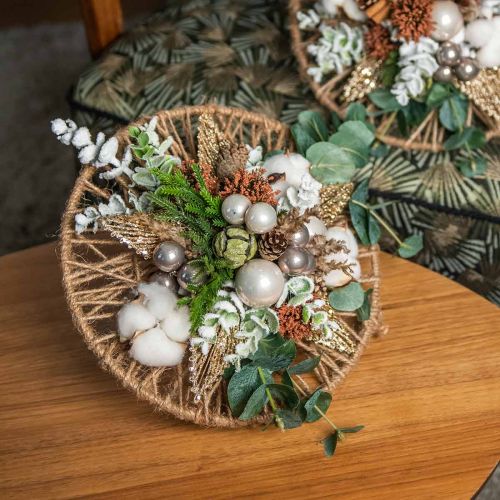 Product Cotton flower decoration dried cotton natural decoration Ø6cm 12 pcs