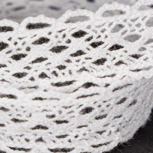 Cotton lace ribbon, fine