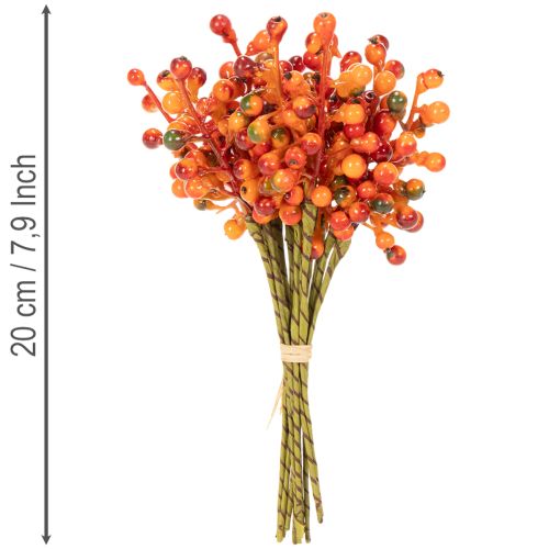 Bunch of orange berries, 20cm long | Floristik24.co.uk