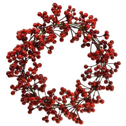 Floristik24 Berry Wreath Red Artificial Plants Red Christmas Ø30cm