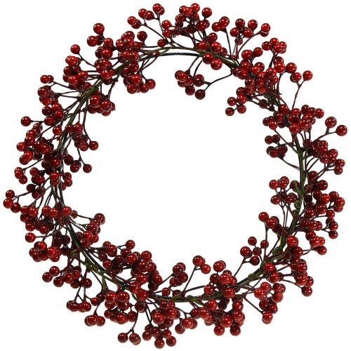 Floristik24 Berry Wreath Red Artificial Plants Red Christmas Ø35cm