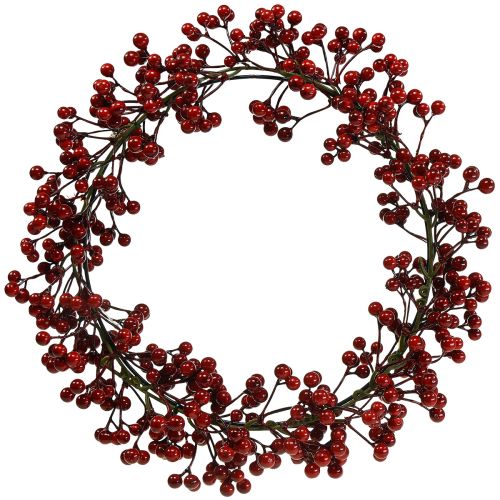 Product Berry Wreath Red Artificial Plants Red Christmas Ø35cm