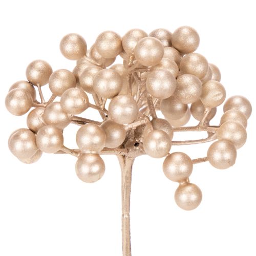 **Artificial Champagne-Coloured Berry Stems Set of 3 for Decoration 28cm**

```html
<h2>Decorative Artificial Champagne-Coloured Berry Stems</h2>

<p>These artificial berry stems in champagne colour are a versatile and stylish addition to your seasonal ho | Floristik24.co.uk