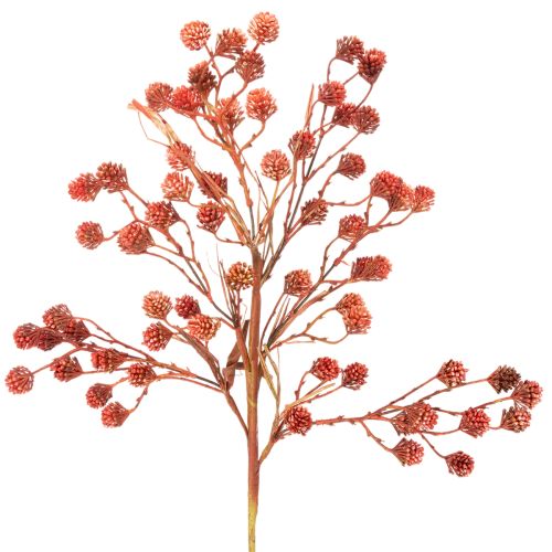 Artificial Berry Branch Autumn Decoration 68cm, Red and Green, Plastic