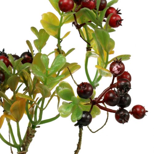 Product Artificial Berry branch Cotoneaster Red 50cm 2pcs