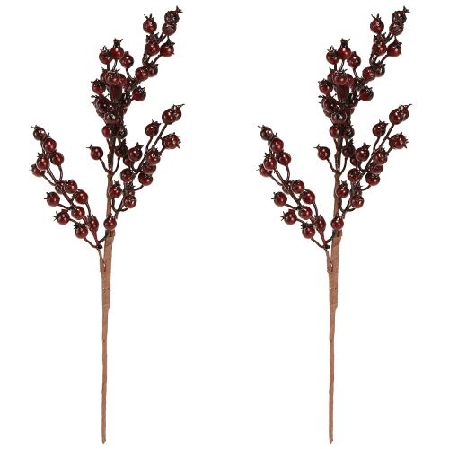 Product Berry branch red berries decorative branches Christmas 39cm 2pcs