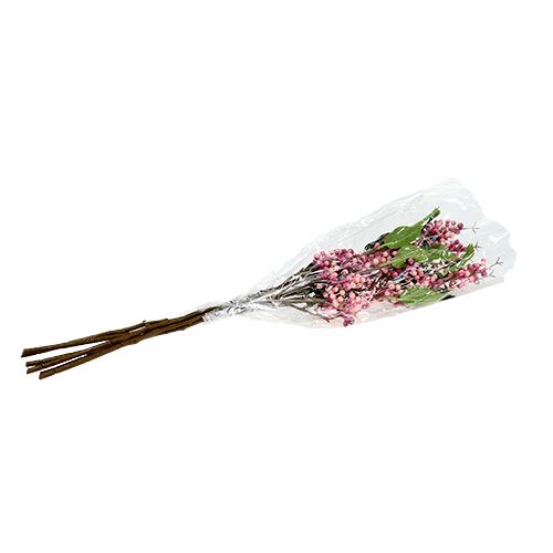 Floristik24 Berry branch artificial pink-lilac 64cm 6pcs