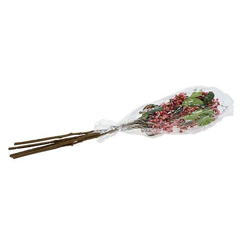 Floristik24 Berry branch artificial red-white 64cm 6pcs
