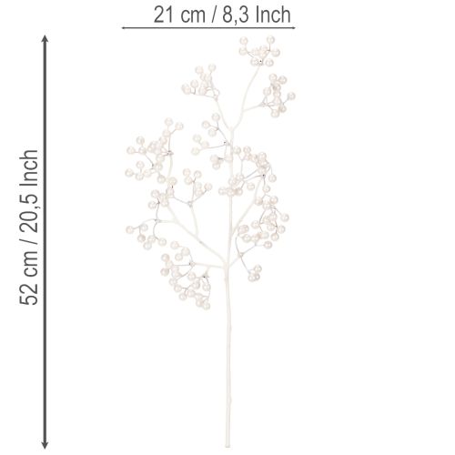 Artificial White Berry Stem 52cm for Indoor Winter and Christmas Decoration  

```html
<h2>Artificial White Berry Stem for Seasonal Home Decoration</h2>

<p>
This artificial white berry stem, measuring 52cm, is a versatile decorative piece for enhancing y | Floristik24.co.uk