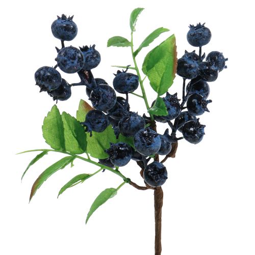 Decorative branch blueberry artificial berry branch decoration 32cm