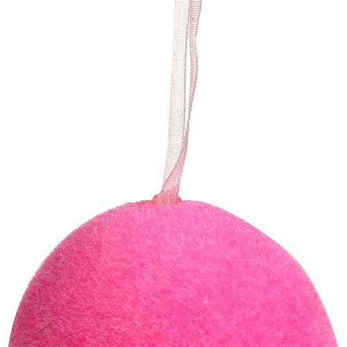 Floristik24 Flocked decorative eggs 7cm 18 pcs